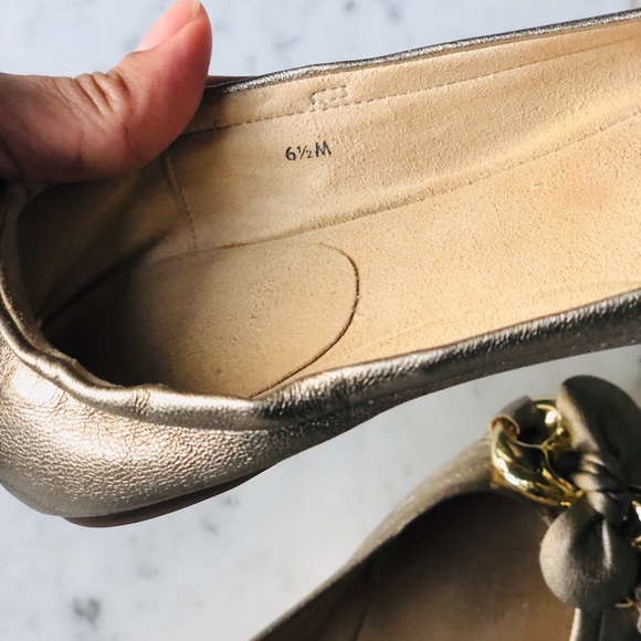 Stuart Weitzman Lolly Ornament Ballet Flats Shoes - Picture 6 of 7